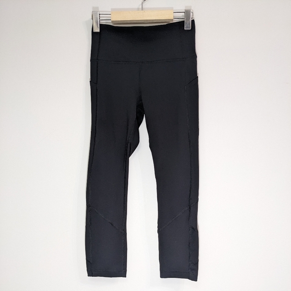 Lululemon Pace Rival High-Rise Crop 22" | Black | Size 4 - Picture 6 of 14